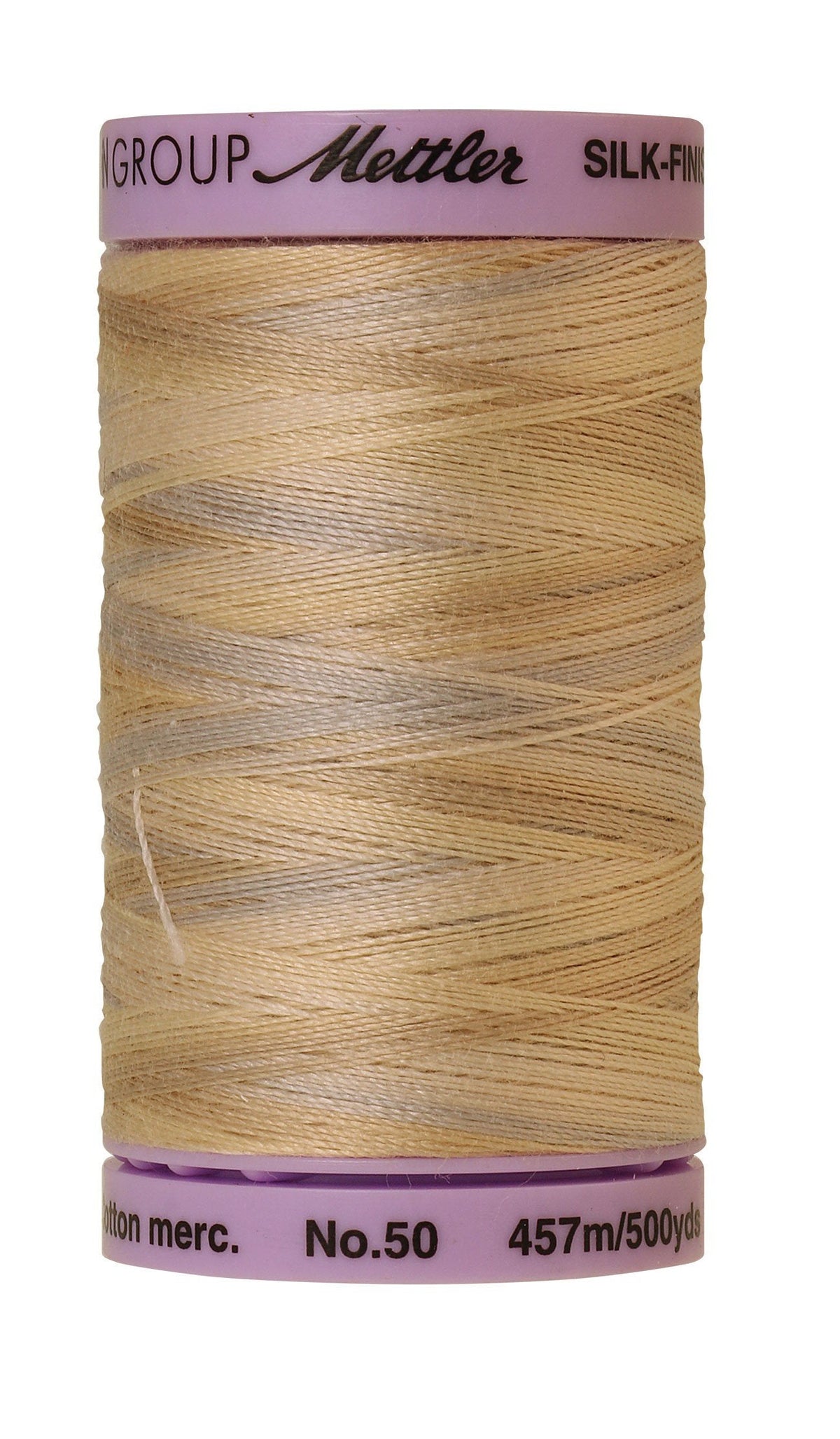 Mettler Silk-Finish 50wt Variegated Cotton Thread 500yd/457M Pearl Tones