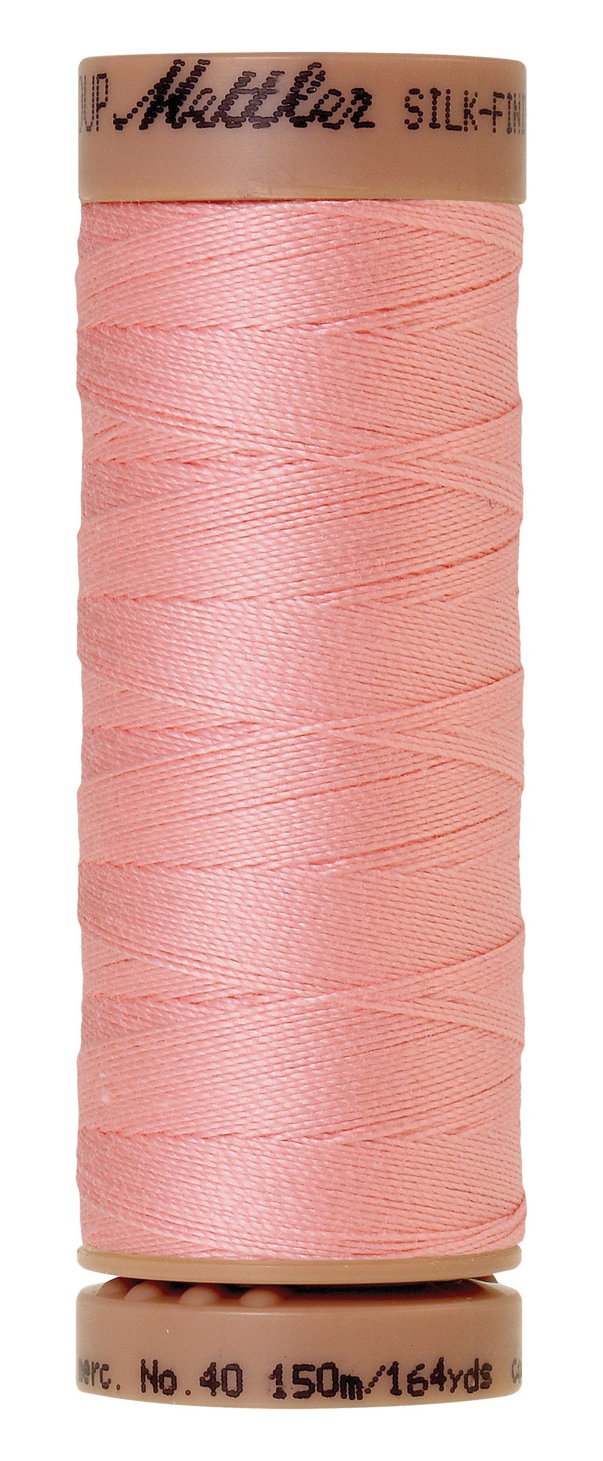 Fil de coton uni Mettler Silk-Finish 40wt 164v/150M Coquille