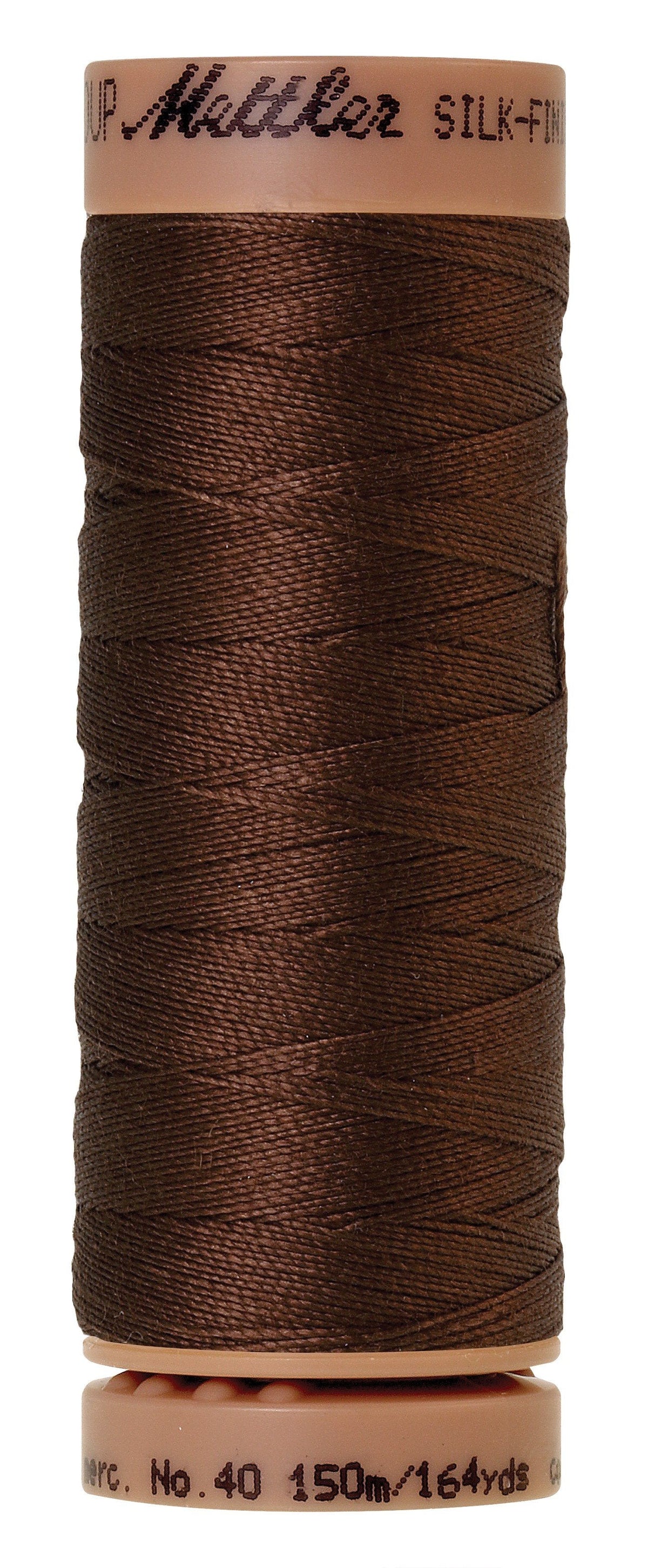 Fil de coton uni Mettler Silk-Finish 40wt 150m (164 verges) Redwood