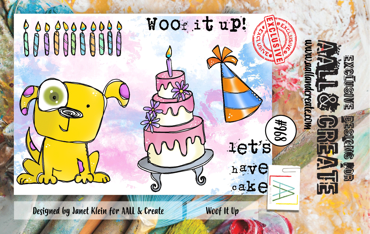 AALL and Create #968 - Set de tampons A7 - Woof It Up