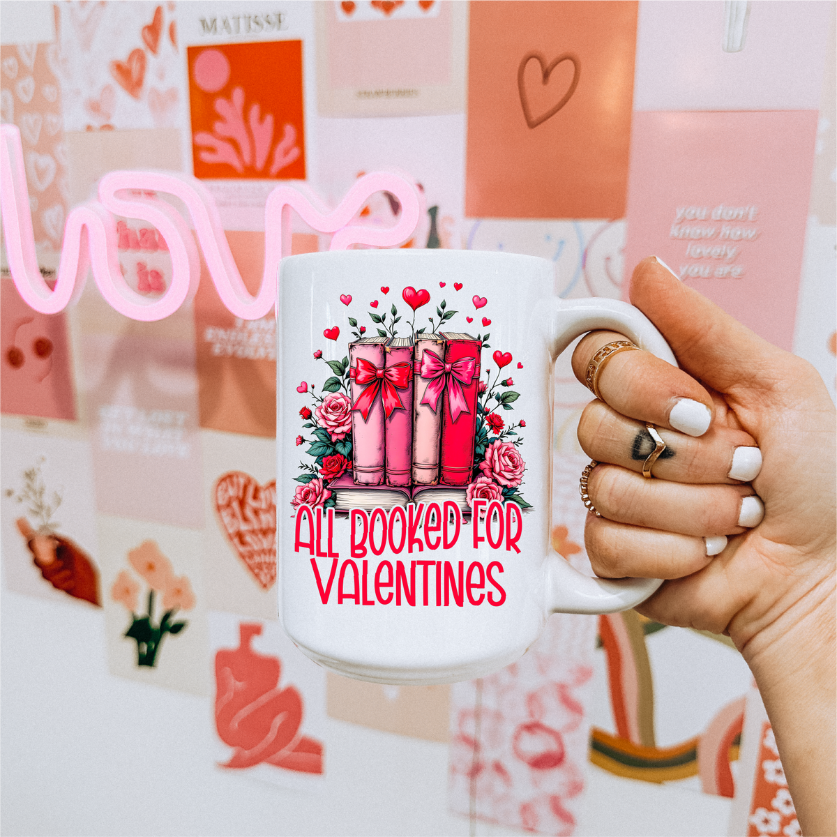 Mug en céramique « Tout réservé pour la Saint-Valentin » | Littéraire
