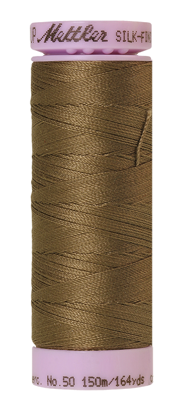Fil de coton Mettler Silk-finish 50wt uni 164v/150m Amygdala
