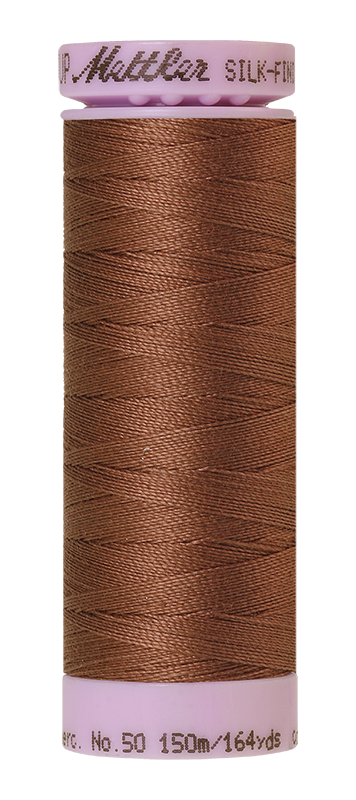 Fil de coton uni Mettler Silk-finish 50wt 164 verges/150 m Clou de girofle