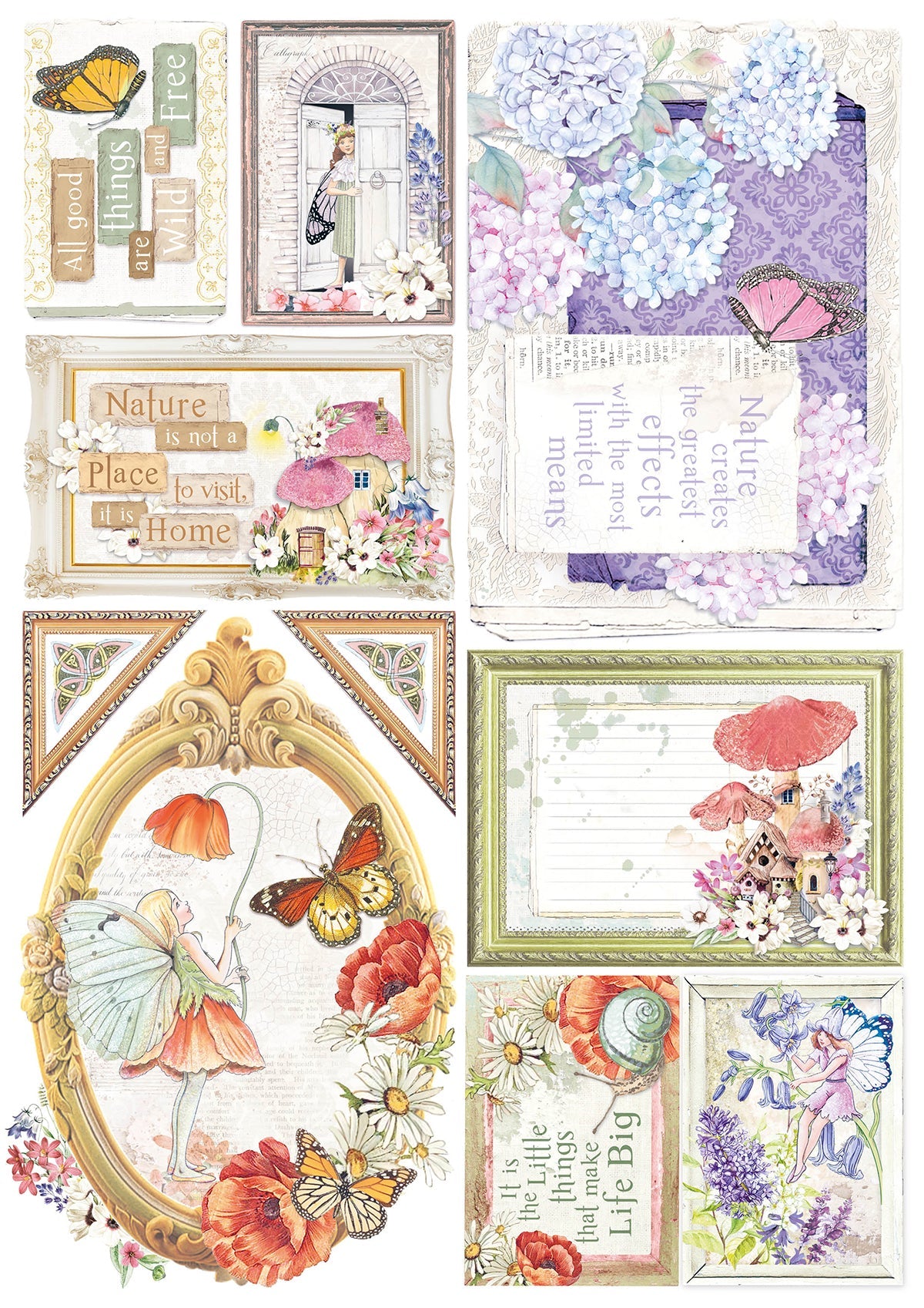 Ciao Bella Enchanted Land Bloc Créatif A4 9 feuilles/paquet