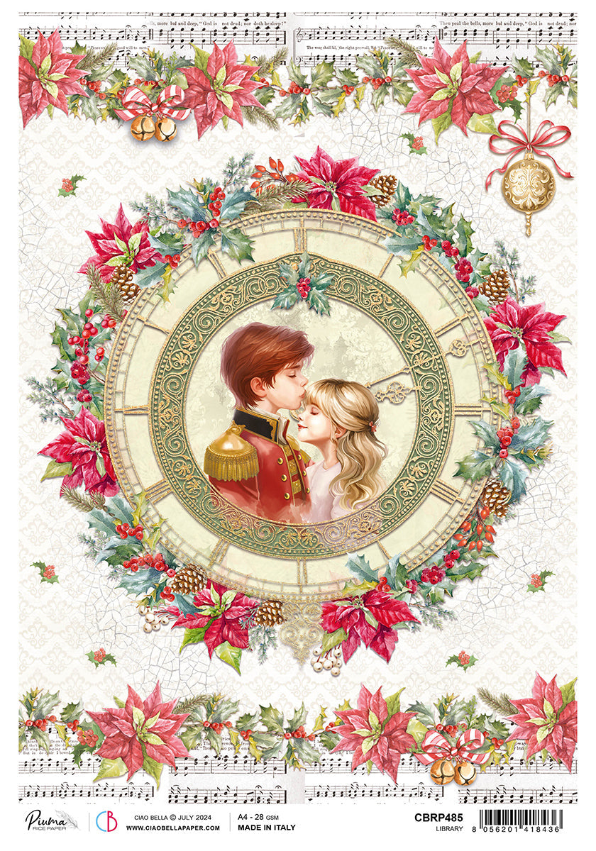 Papier de riz A4 Tendre Amour - 5 feuilles