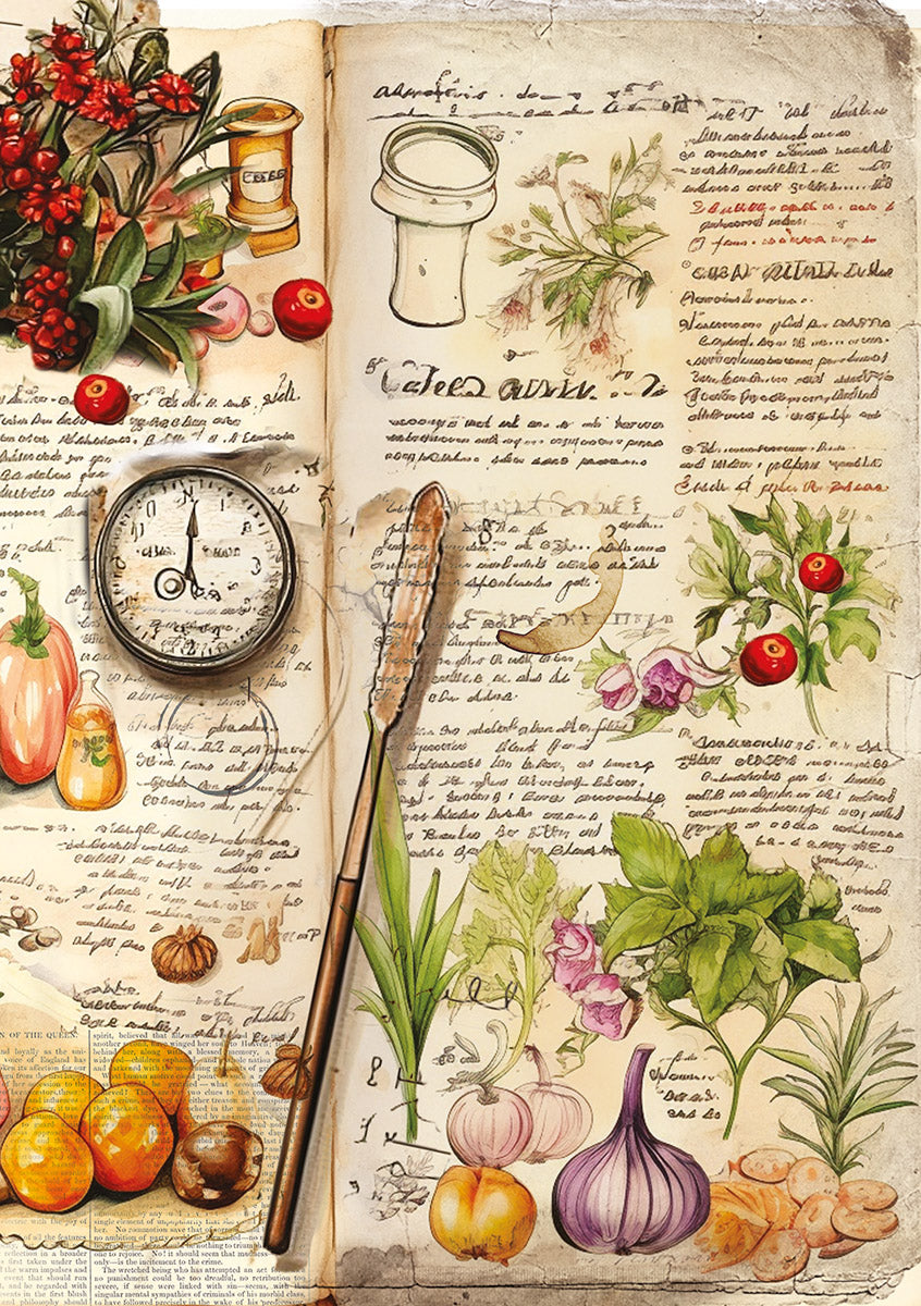 Papier de riz A5 MIXTE 8/Paquet Livre de recettes