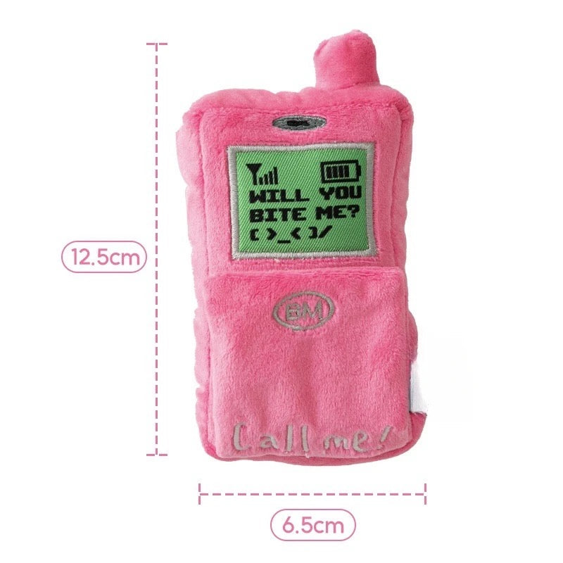Jouet en peluche "Appelle-moi" pour chien | Jouet interactif pour chien en forme de téléphone