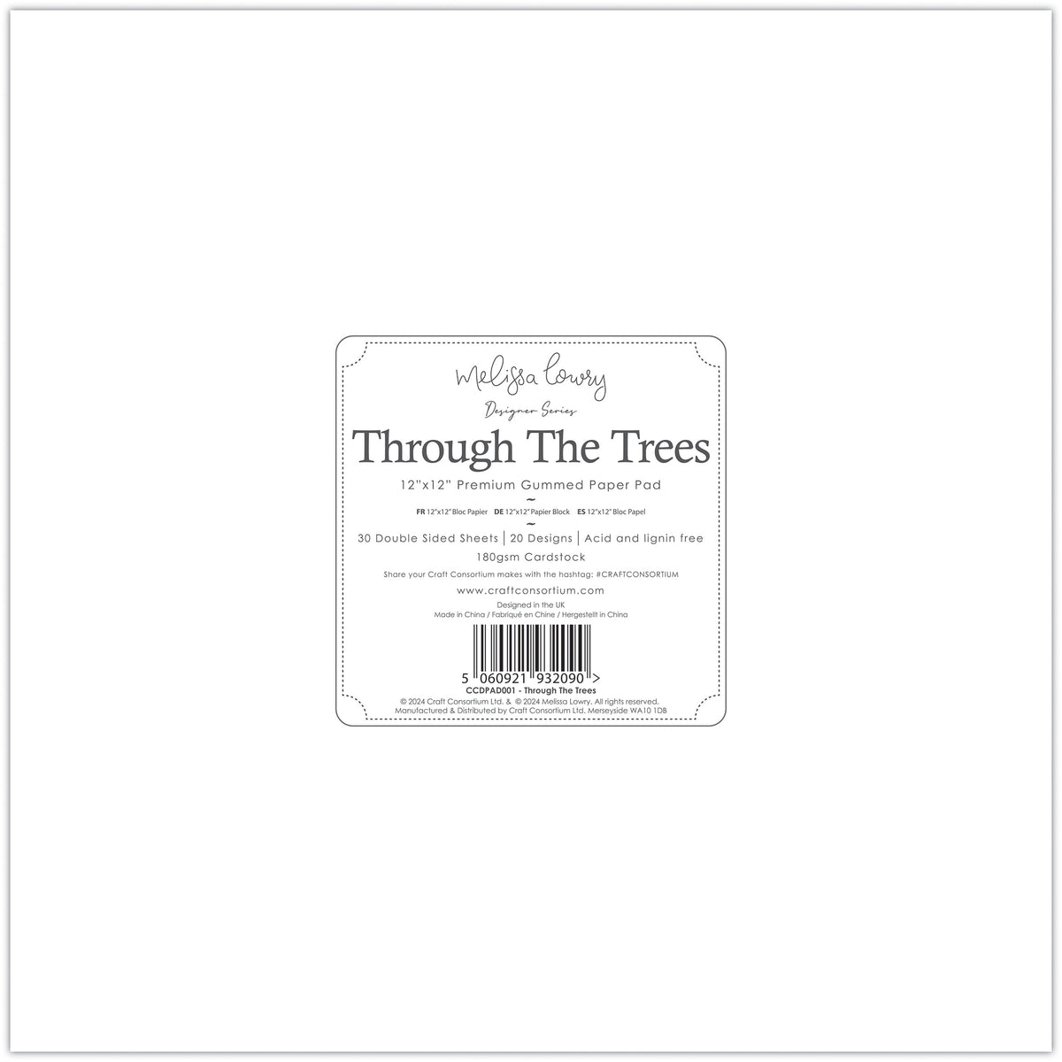 Craft Consortium - À travers les arbres - 30,5 x 30,5 cm