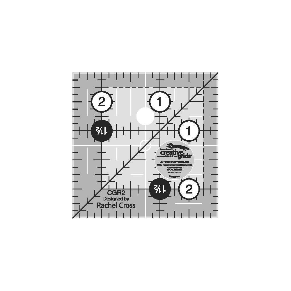 Règle de courtepointe Creative Grids 2,5 pouces carrée