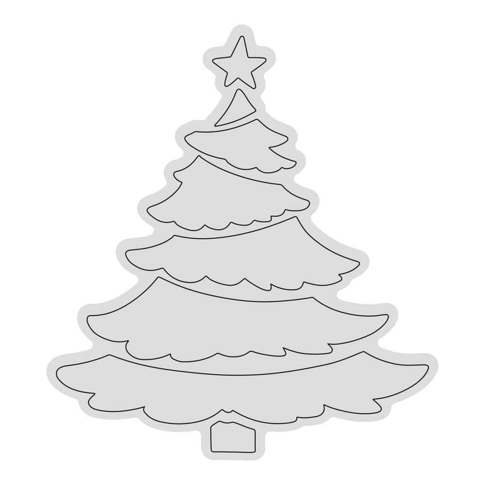 Tampon avec contour d'arbre à niveaux (1 pc)