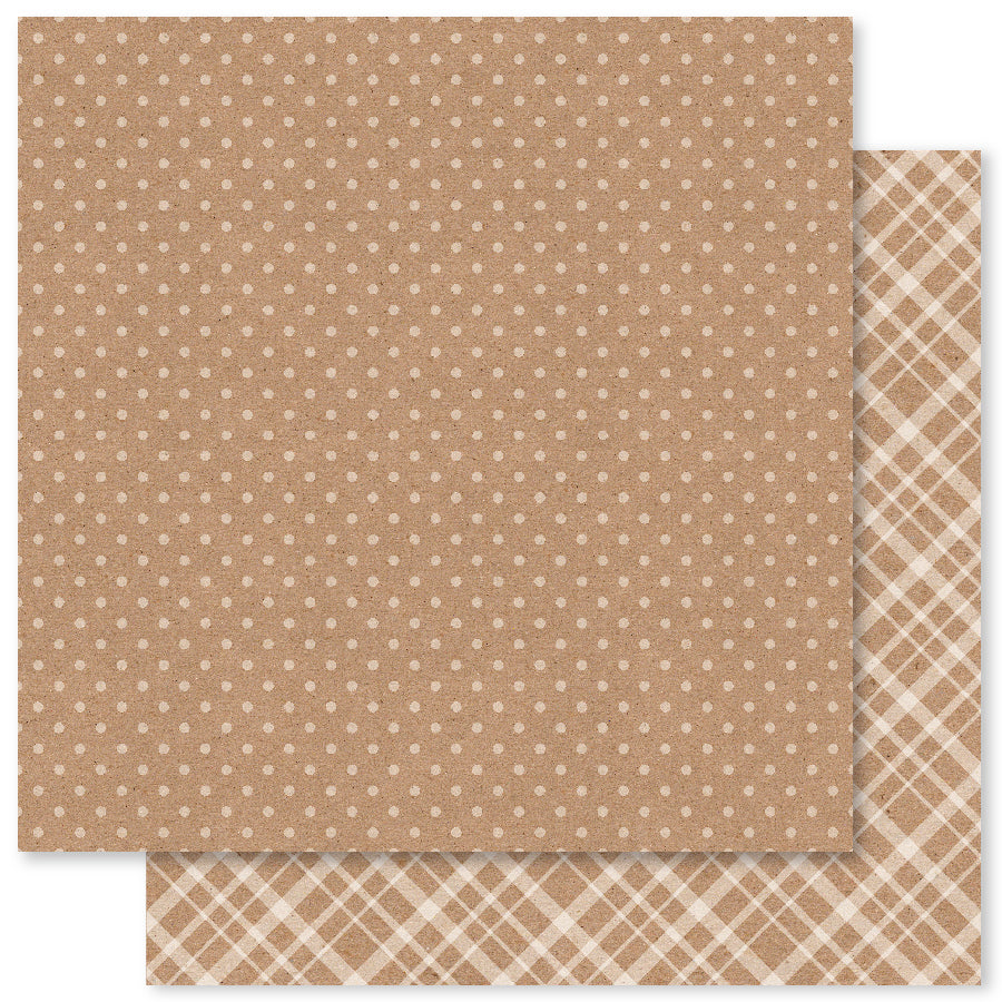 Papier Kraft motifs Charlie's F 30,5x30,5 cm (lot de 12) 33168