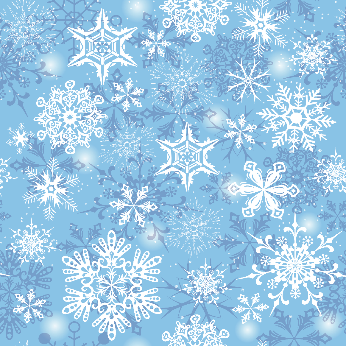 Vinyle de transfert à chaud Craft - Flocons de neige bleu blizzard - Motif de Noël 2