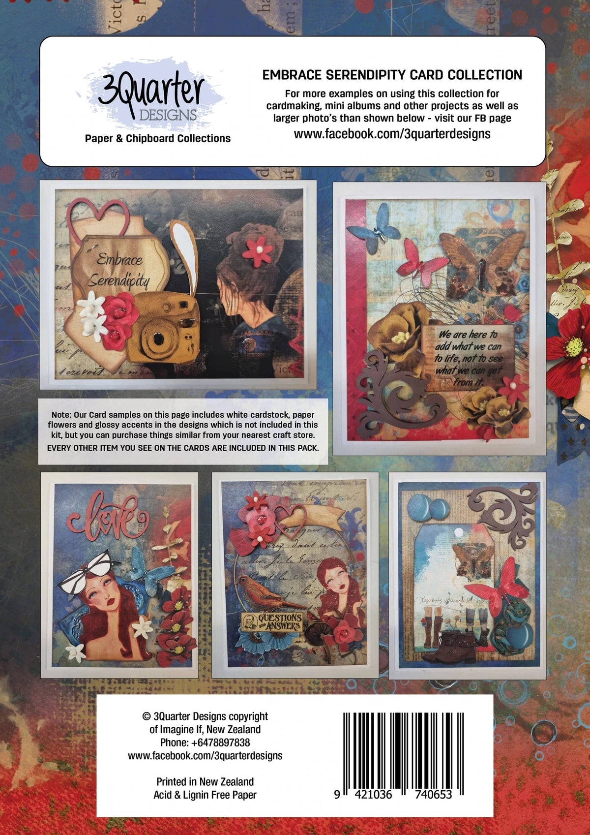 3Quarter Designs - Collection de cartes - Embrace Serendipity