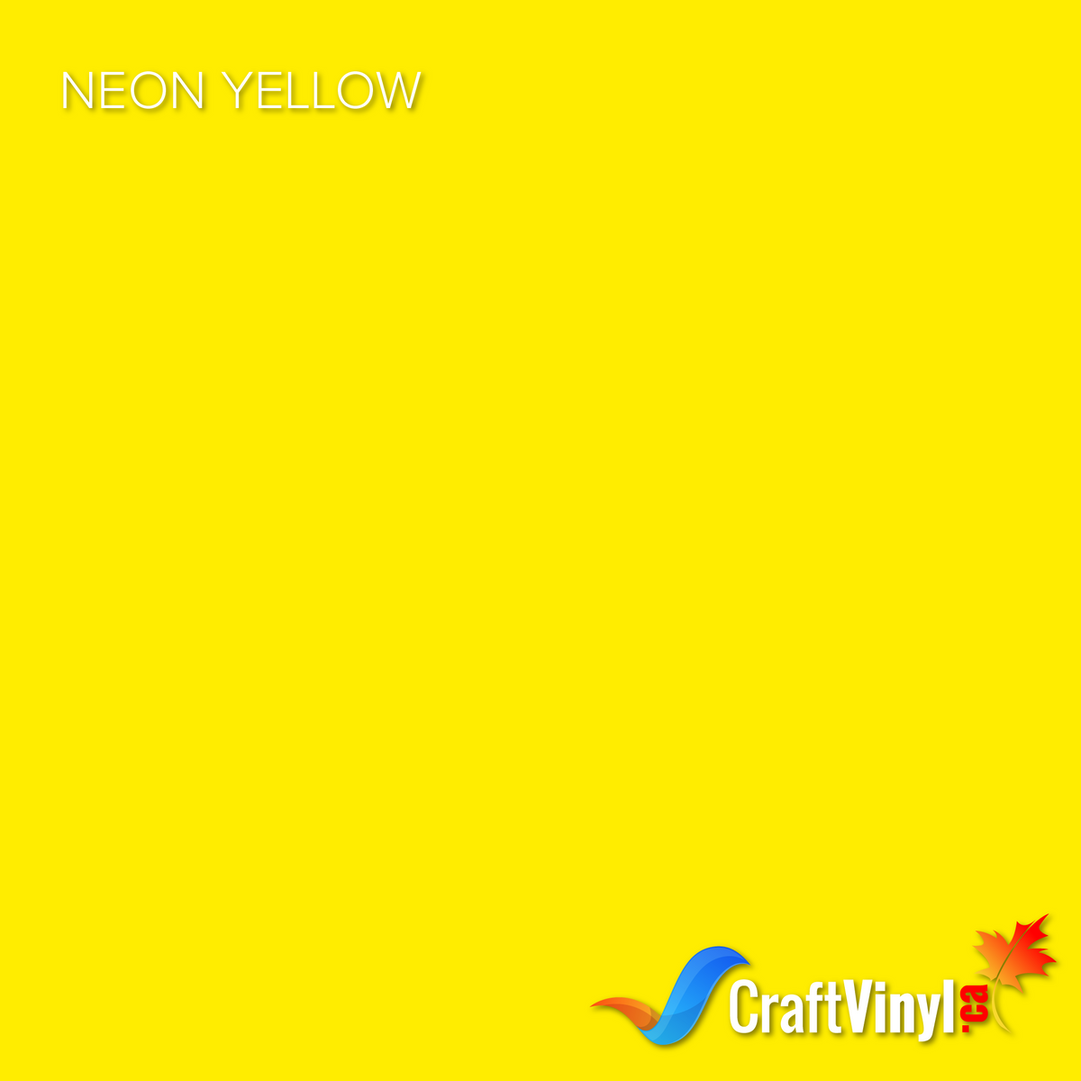 Vinyle thermocollant Craft Neon Jaune Fluorescent Gonflant 30,5 cm x 25,4 cm