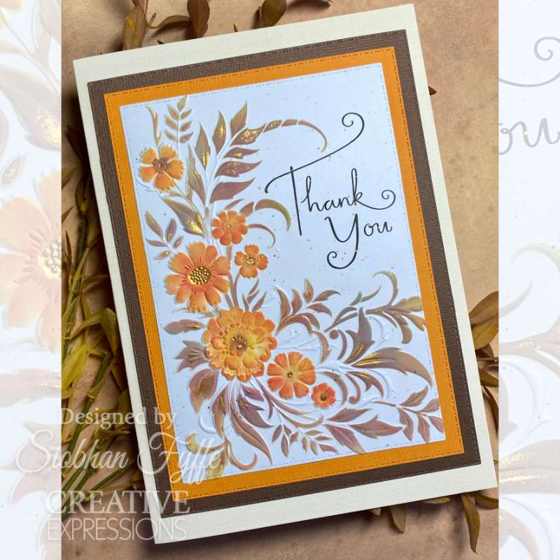 Creative Expressions Petal Cascade Sentiments, lot de tampons transparents 10,16 x 15,24 cm
