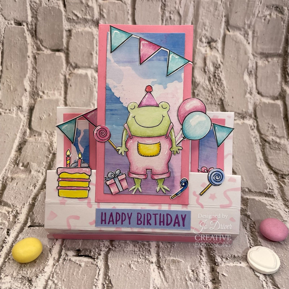 Creative Expressions Jane's Doodles It's Your Day Lot de tampons transparents 6 x 8 po