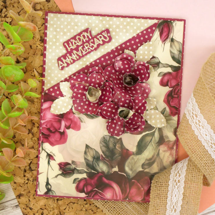 Blocs de papier Duo Design - Roses éclatantes et Points ravissants