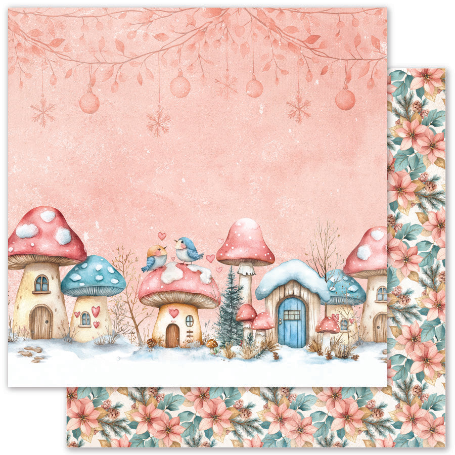 Papier Noël Conte de fées F 12 x 12 (Paquet de 12 en vrac) 35202
