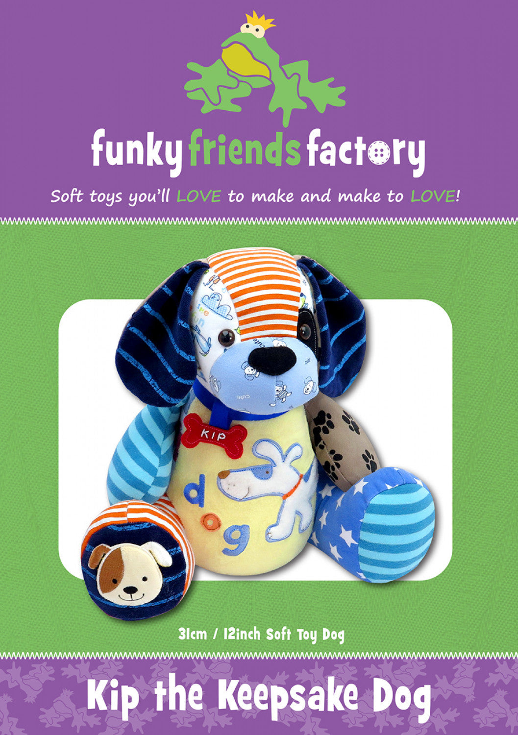 Kip the Keepsake Dog Pattern by Funky Friends Factory