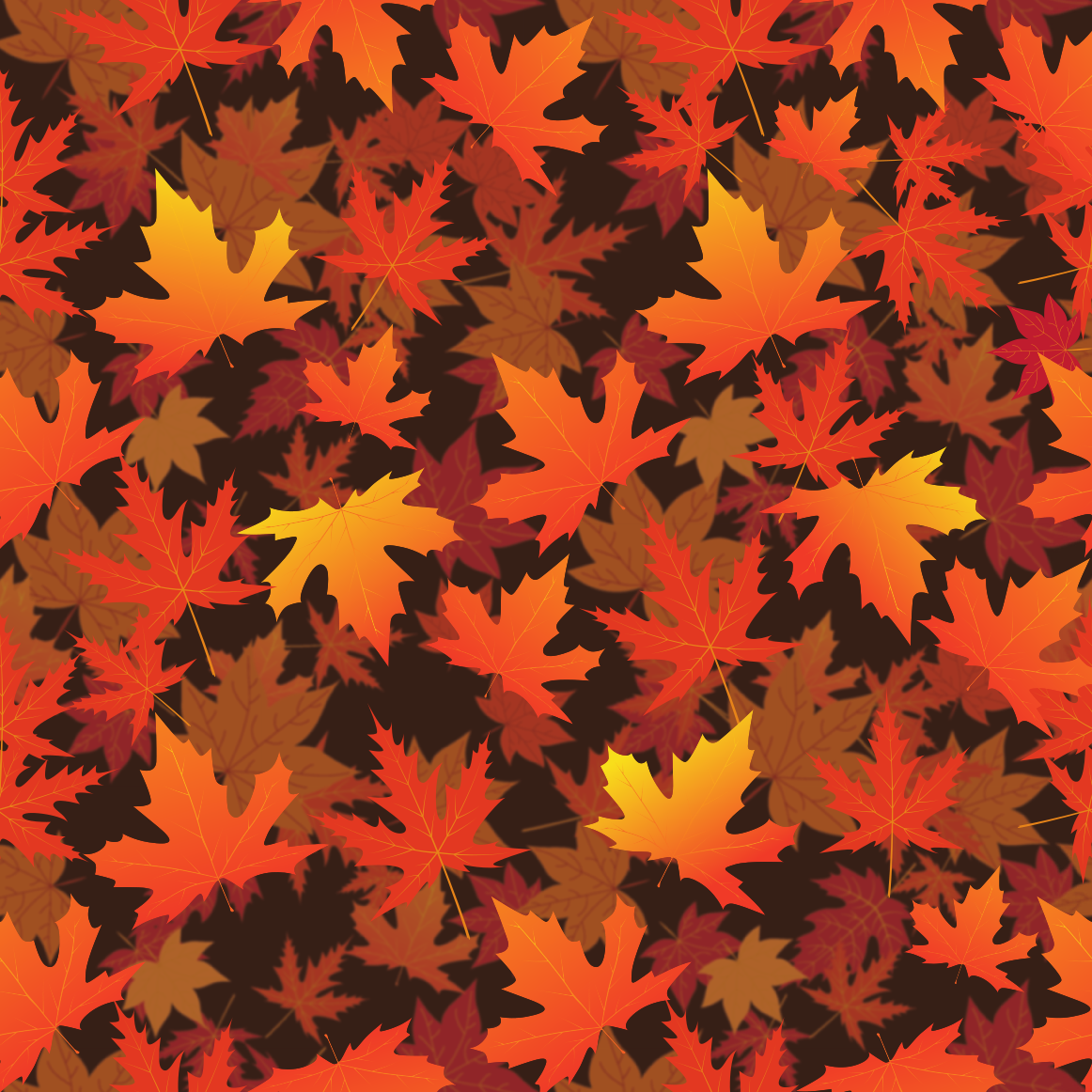 Craft HTV Colorful Fall Leaves Pattern