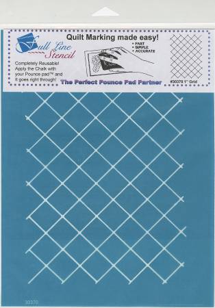Pochoir de quilting - Pochoir pleine ligne, grille de un pouce