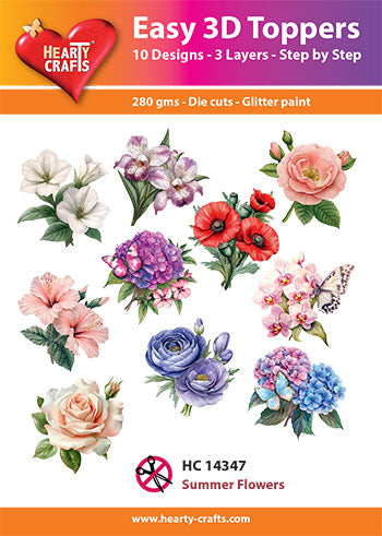 Easy 3D - Fleurs d'été pour gâteaux