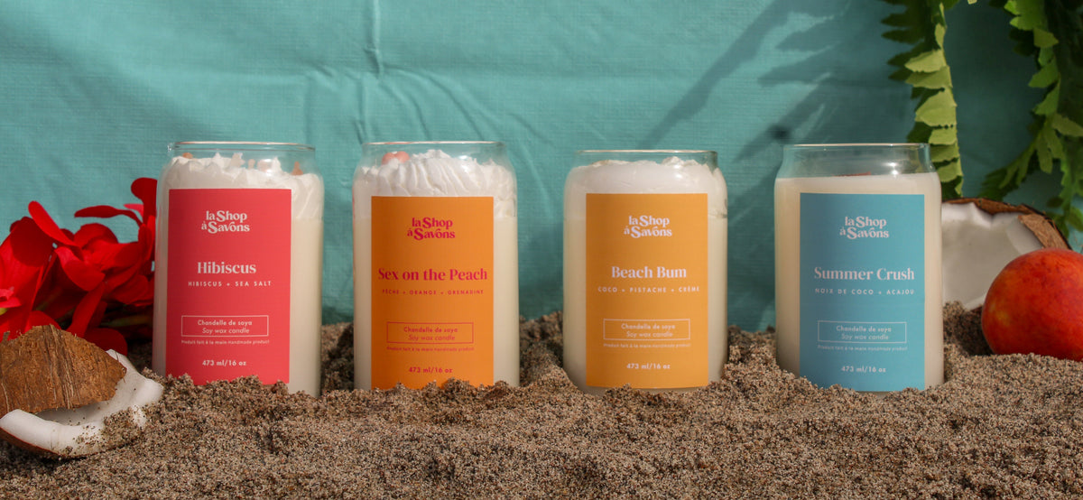 Soy candle 16 oz - Sea Hibiscus