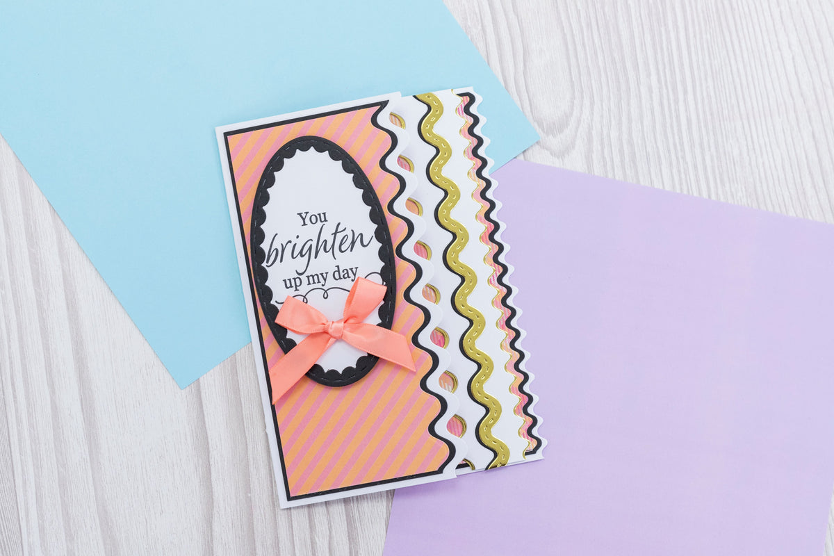 Crafters Companion Matrices de découpe en métal Edgeables - Vagues