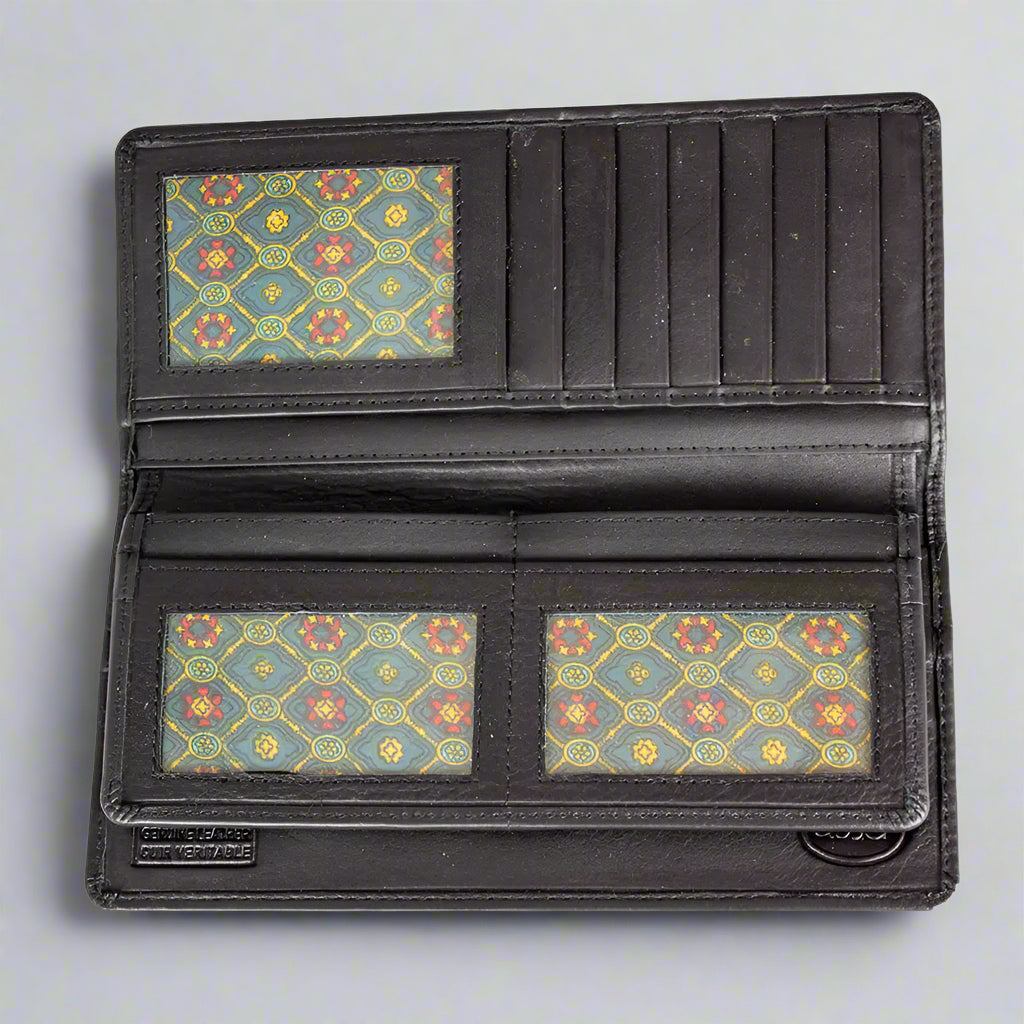 Portefeuille en cuir JBG International pour homme avec poche poitrine
