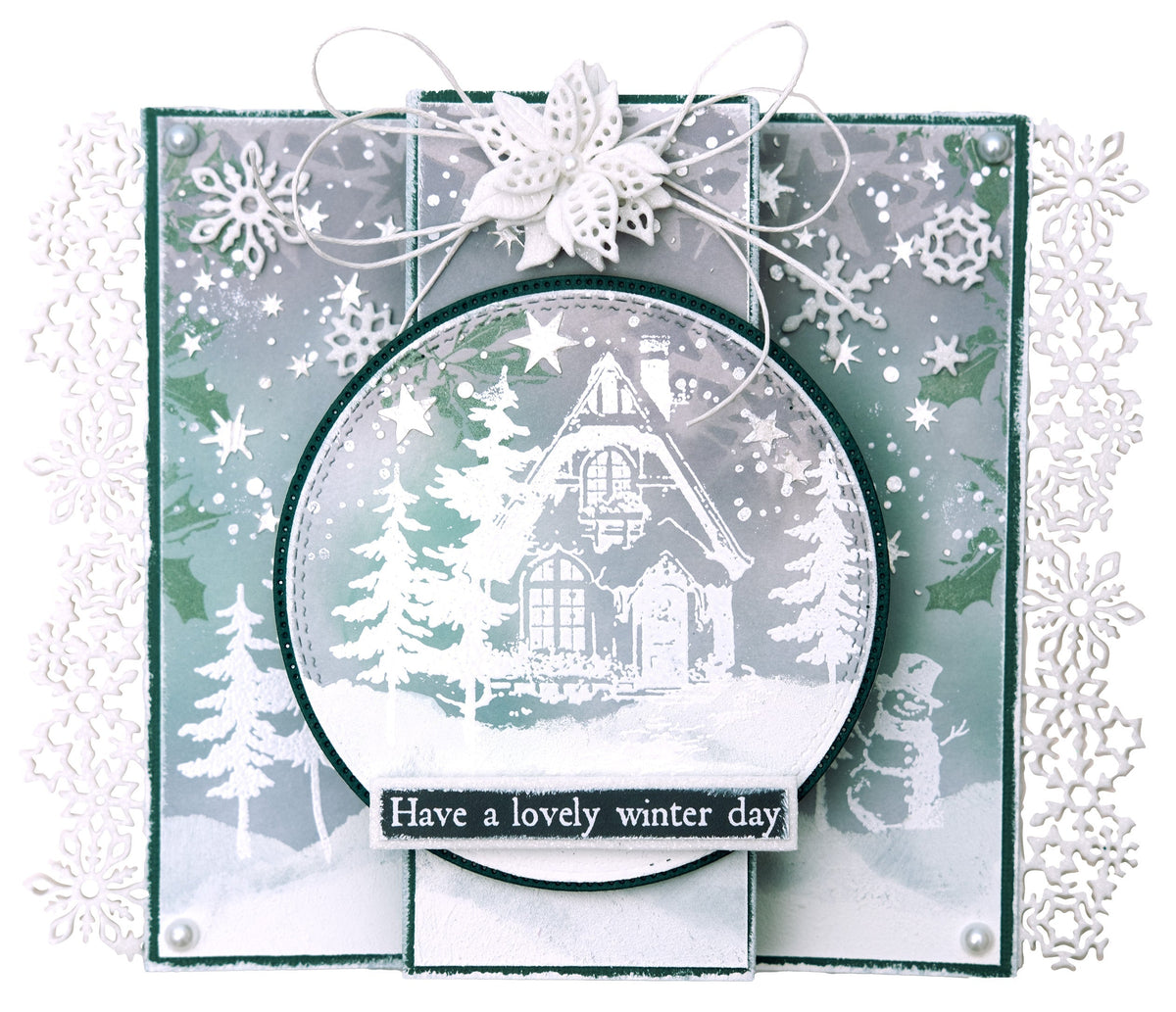 JMA Clear Stamp Winter Scenery Festive Nostalgia 6 PC