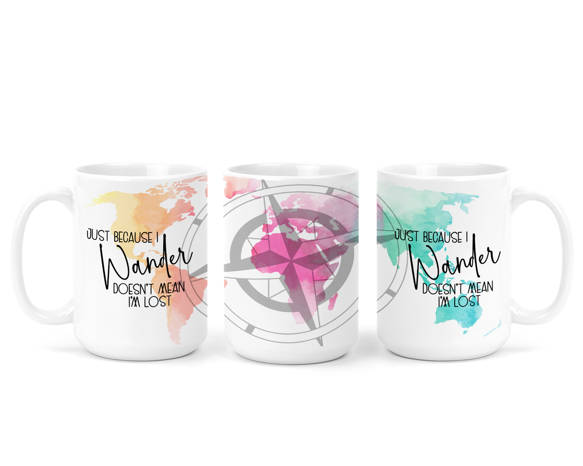 Mug en céramique « Just Because I Wander »