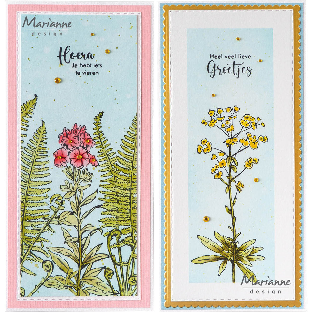 Tampon transparent Marianne Design - Bords de Tiny - Phlox
