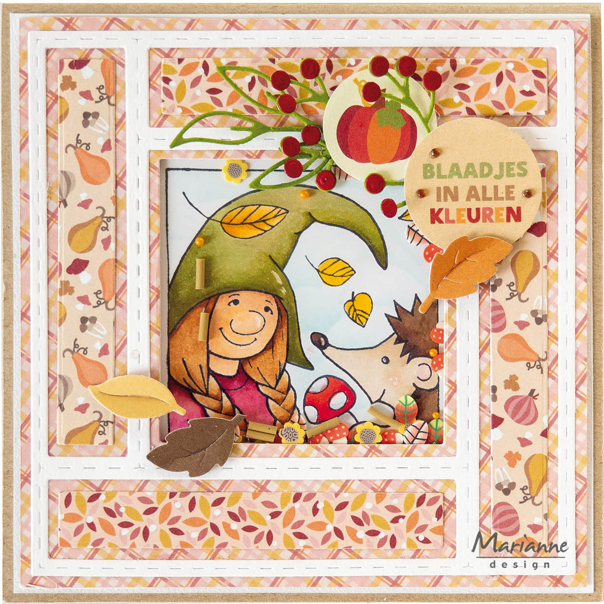 Marianne Design Tampon transparent - Le gnome et le hérisson d'Hetty