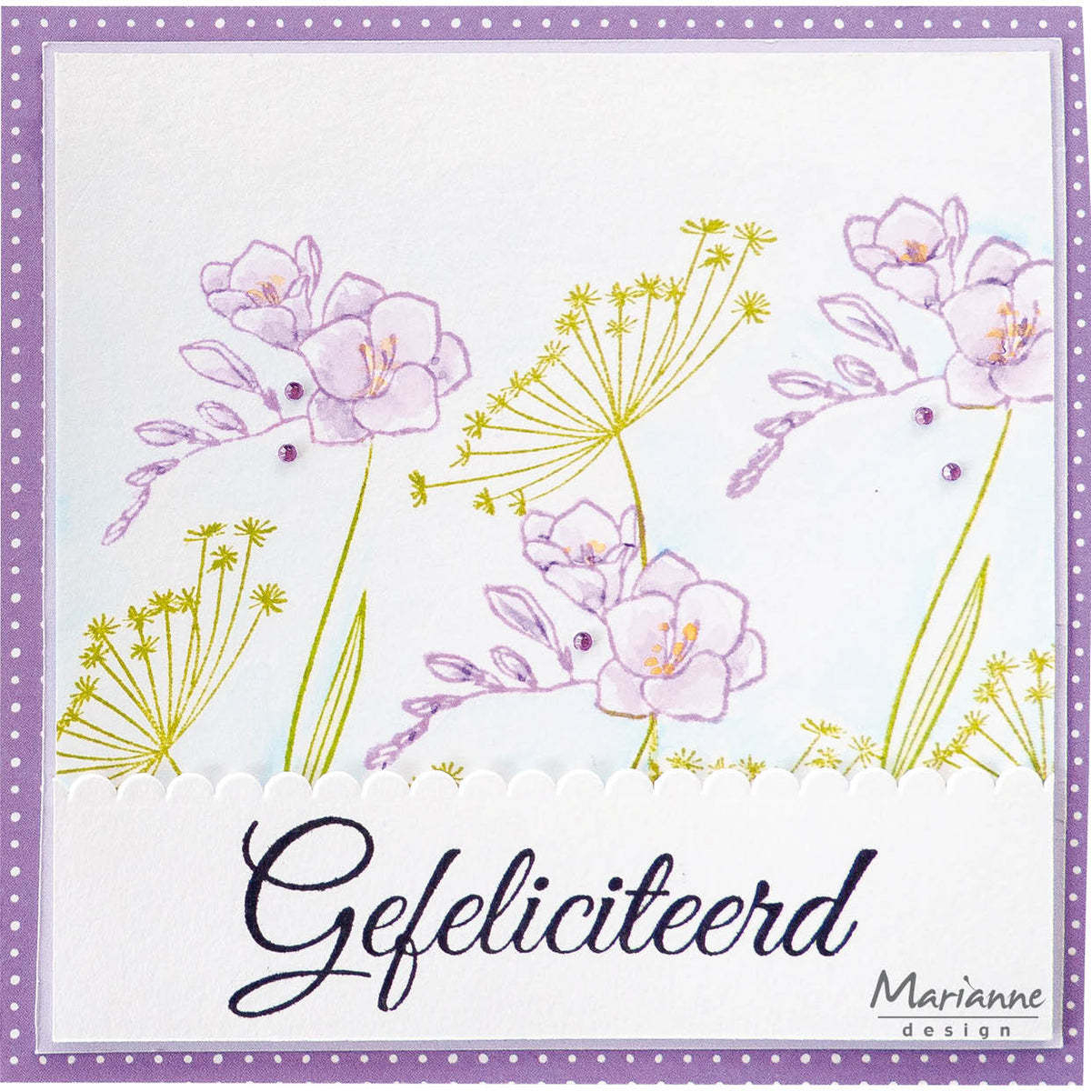 Marianne Design Tampon Transparent - Silhouette Art - Freesia