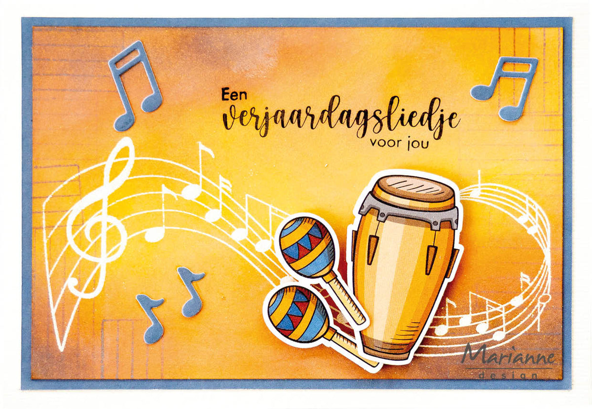 Marianne Design Clear Stamp - Musical Notes
