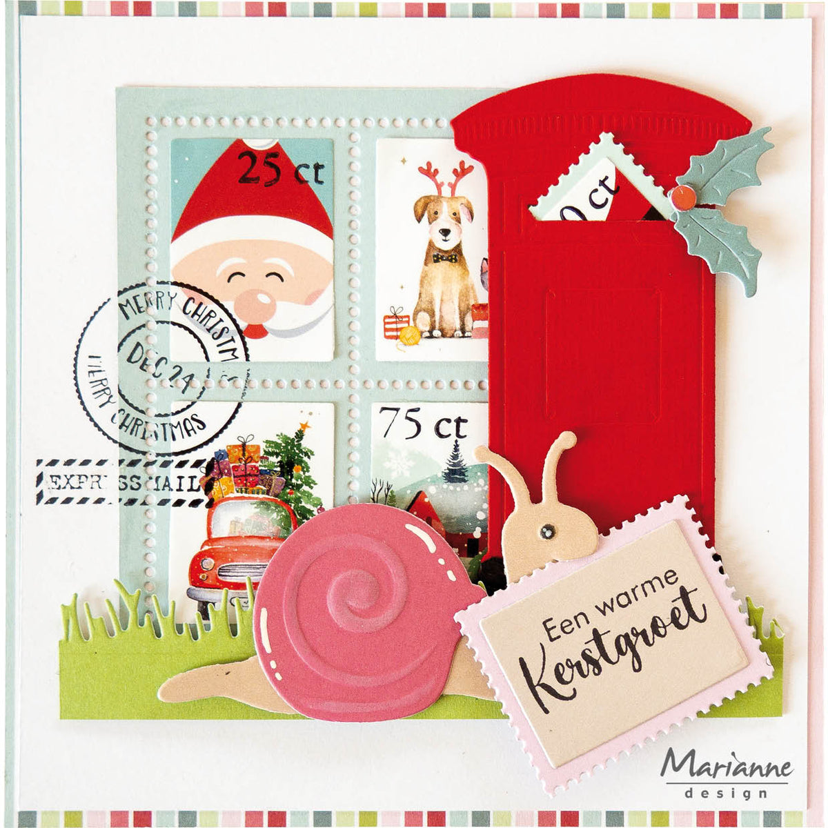 Marianne Design A4 Feuille de découpe - Tampons - Noël classique