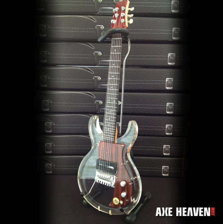 Guitare miniature Dan Armstrong en acrylique transparent, réplique de collection