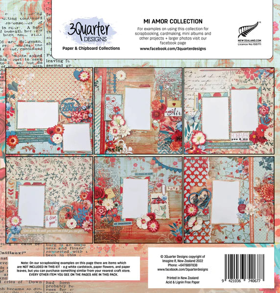 3Quarter Designs - Collection de scrapbooking - Mi Amor
