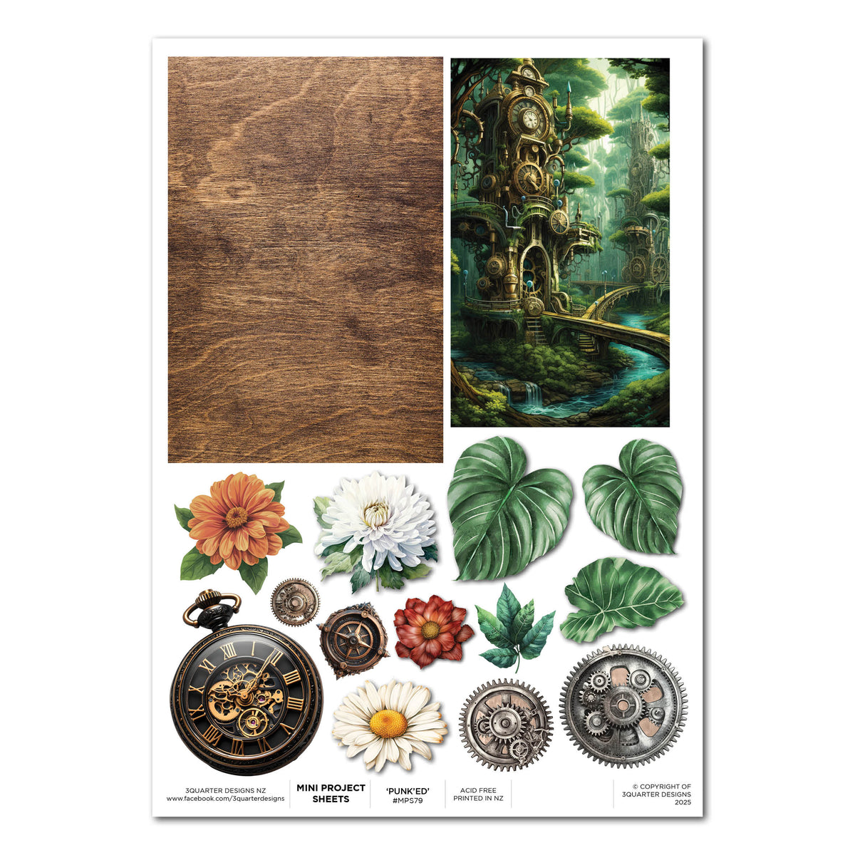 3Quarter Designs Punk'ed Forest - Fiche de mini-projet