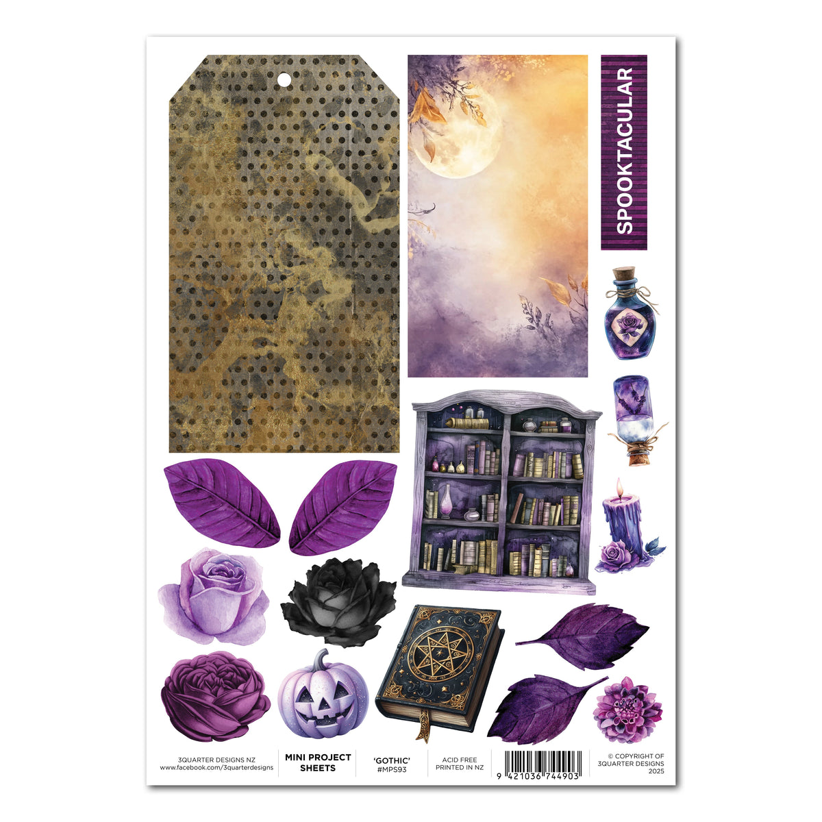 3Quarter Designs Gothic Innovation - Mini feuille de projet