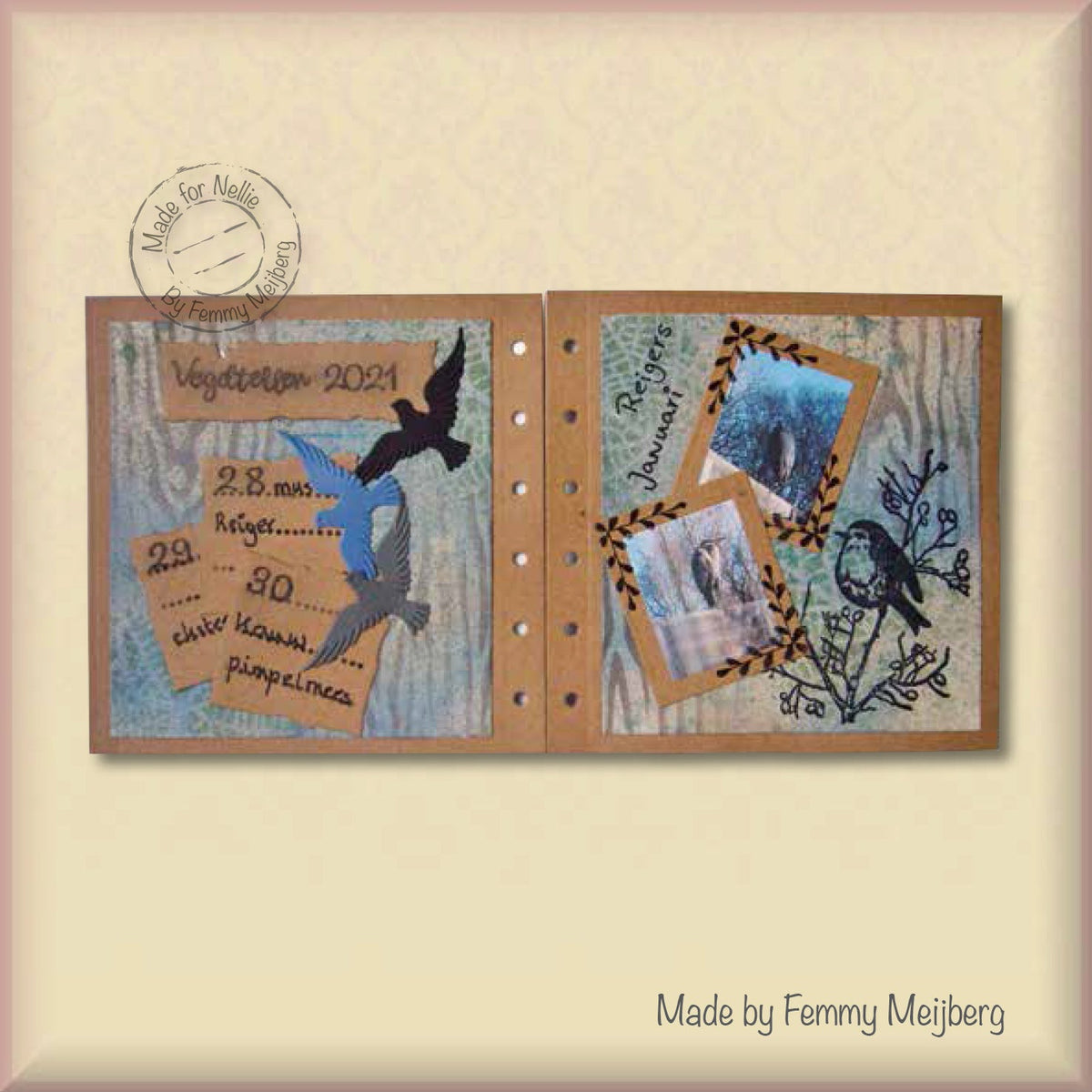 Nellie's Choice Pochoir A6 pour Kit de Couleurs Magnétiques Écorce