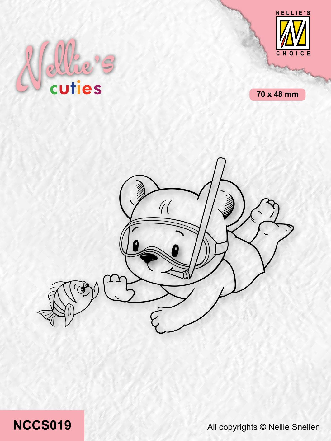 Nellie's Choice Tampon transparent Nellie's Cuties - Salut l'ami