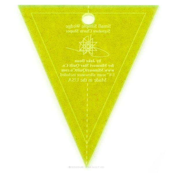 Gabarit Missouri Star Petite cale simple pour Charm Packs de 5 po