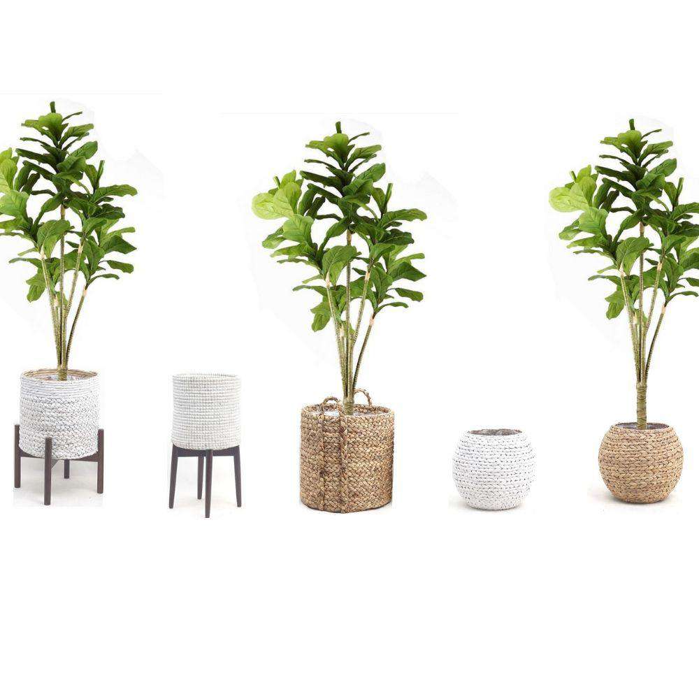 Plante d'intérieur artificielle en pot Fiddle Leaf Piña 1,5 m