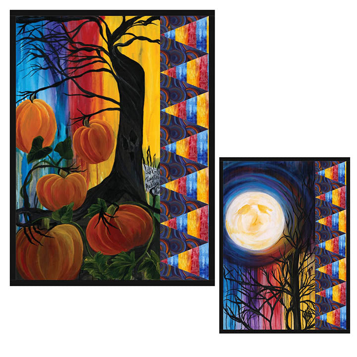 Sculpter des citrouilles - Kit de courtepointe Harvest Moon