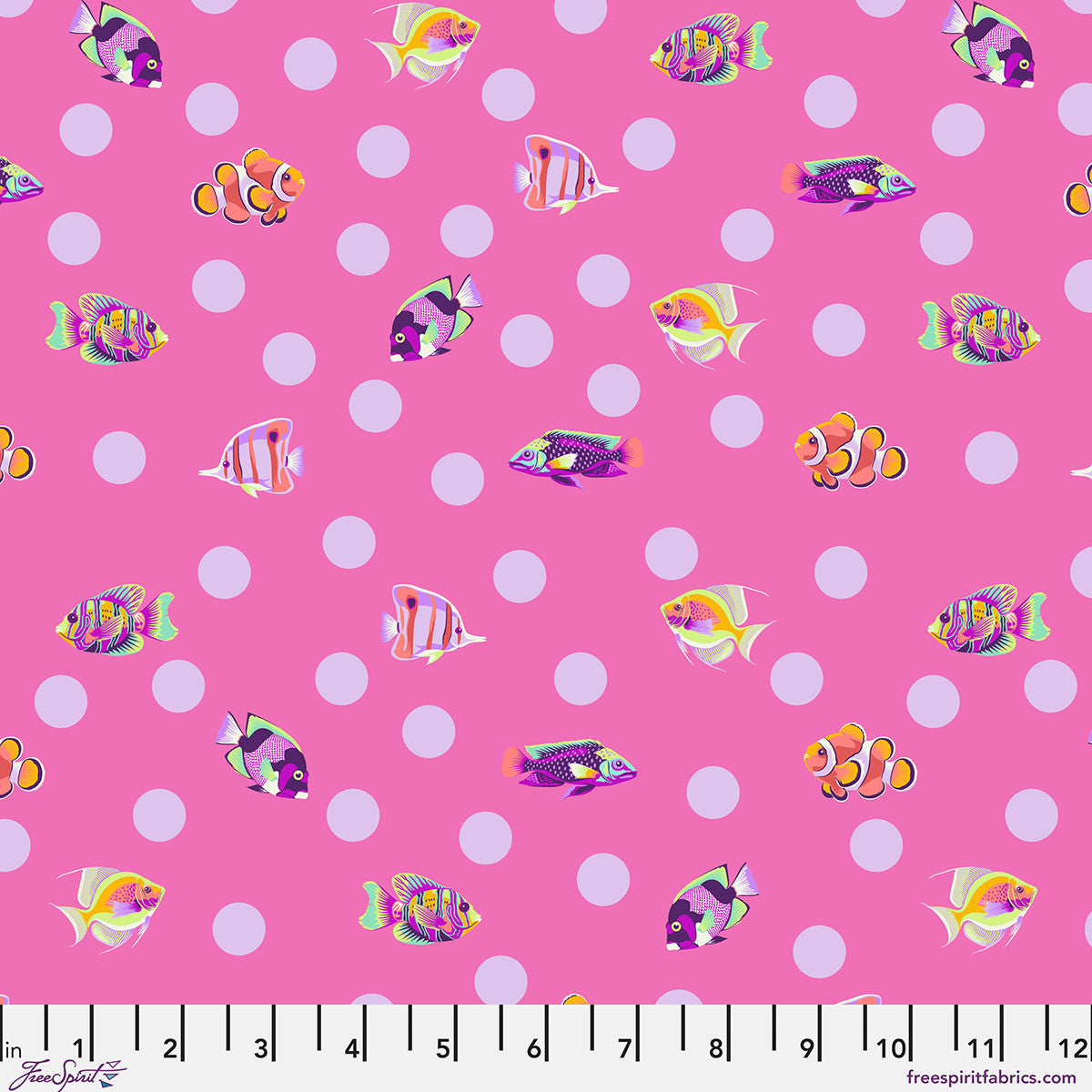 Tula Pink - Floral Reef - School Crossing - Delphine - PWTP268.DELPHINE