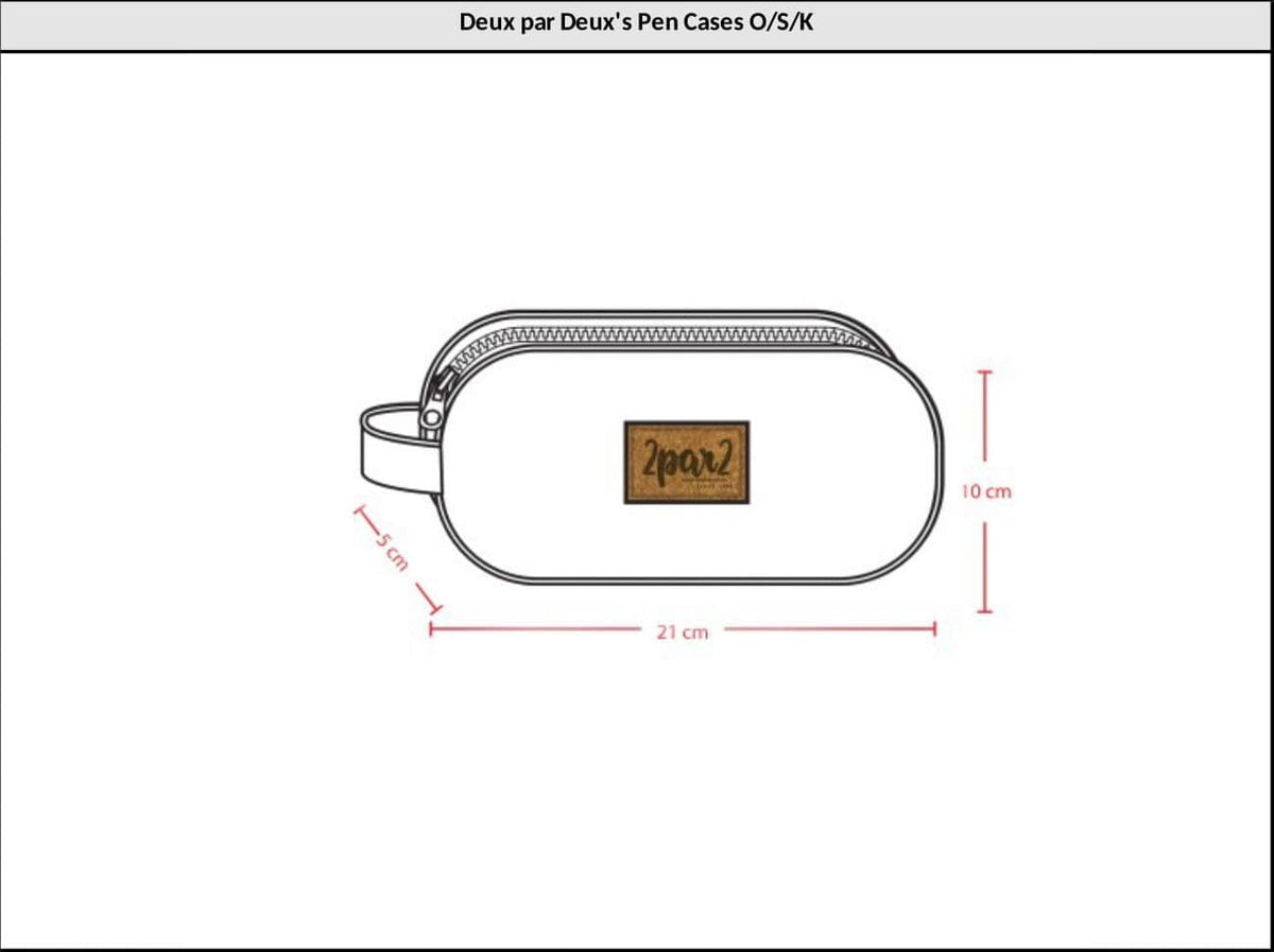 Double Pencil Case Smiley Face Girl
