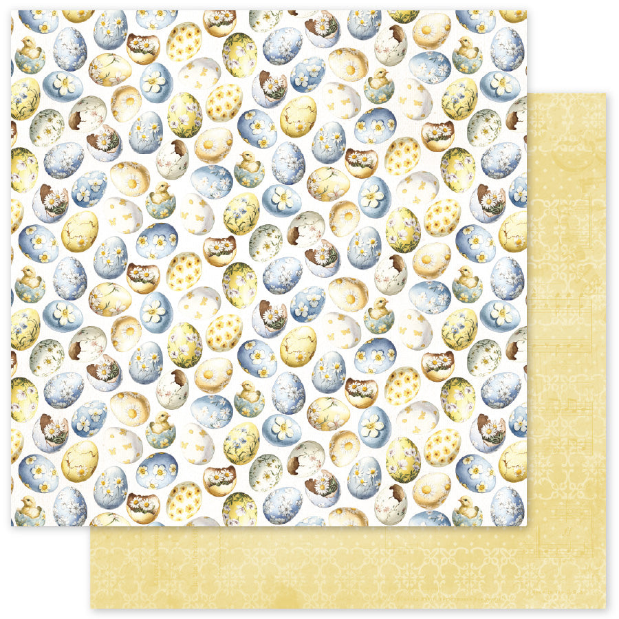 Papier rustique Pâques C 30,5 x 30,5 cm (lot de 12) 34173