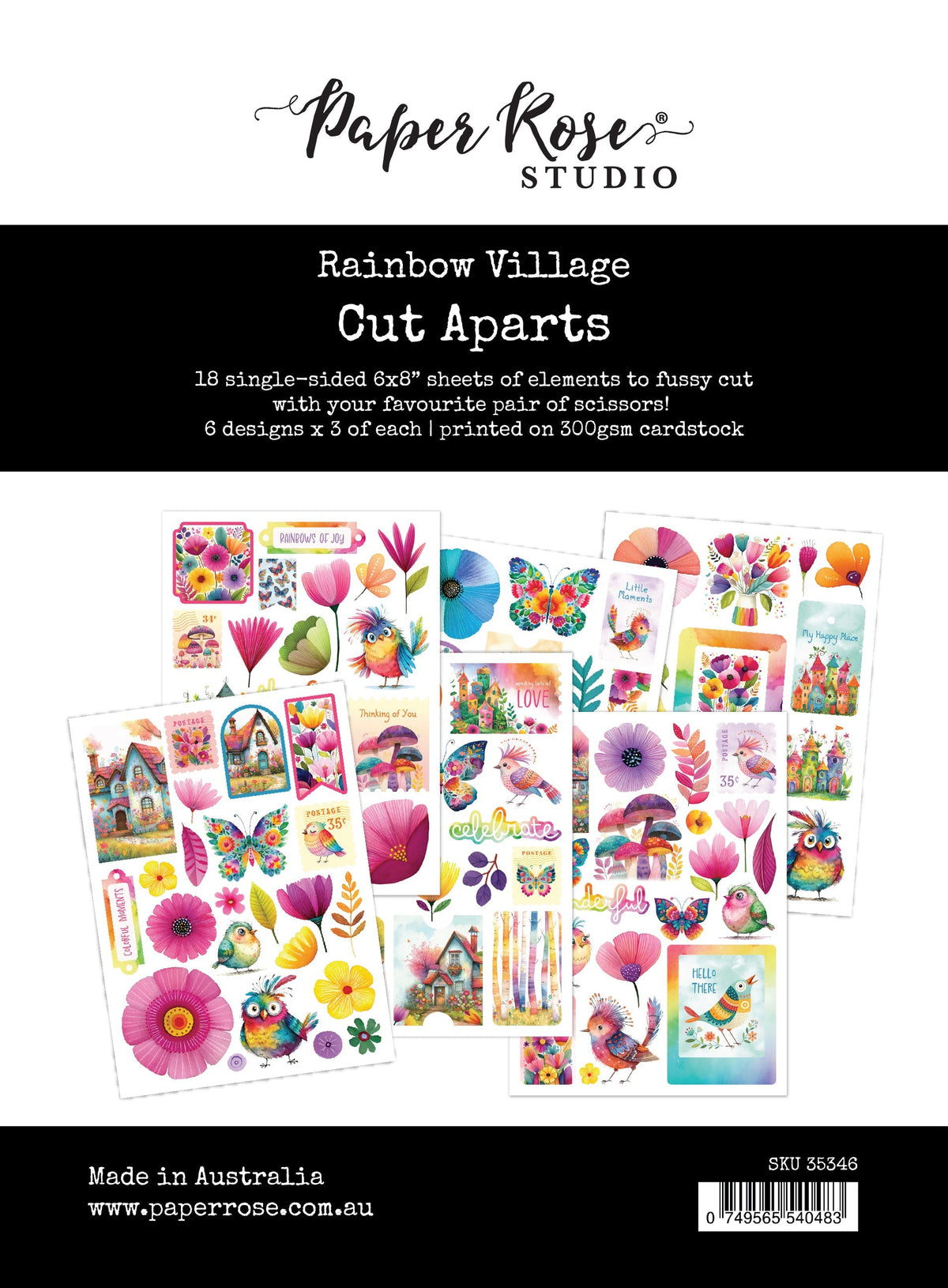 Rainbow Village à découper 35346
