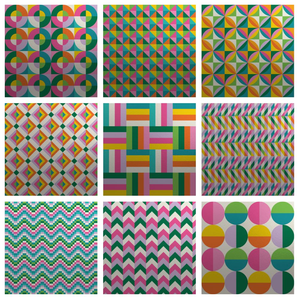 Collection de papiers Rétro Feuille 30,5 x 30,5 cm 32526